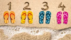 Vilka flip-flops väljer du? Testet visar vart du borde åka på semester